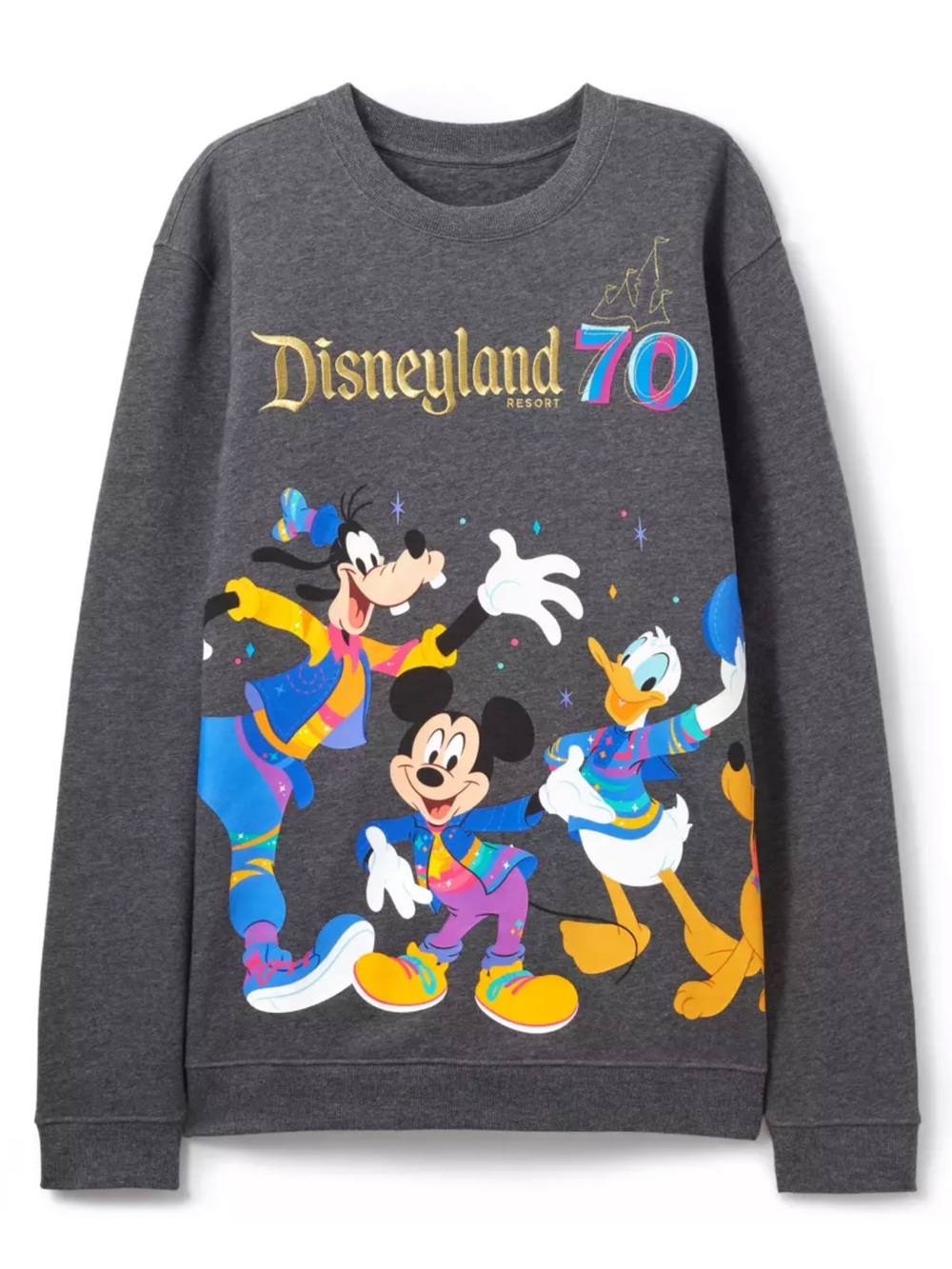 Mickey Mouse and Friends Pullover Sweatshirt – Disneyland Resort 70th Anniversar